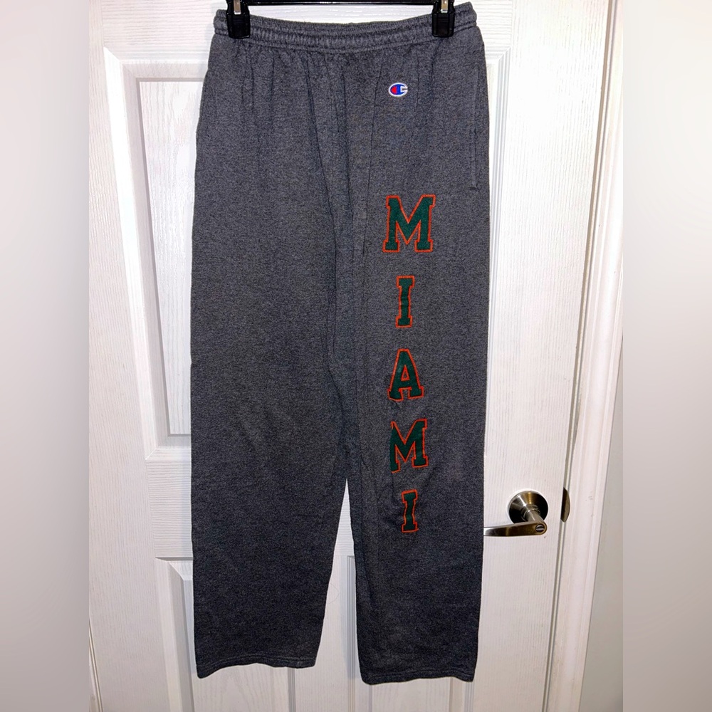 Champion, dark gray University of Miami Sweatpants